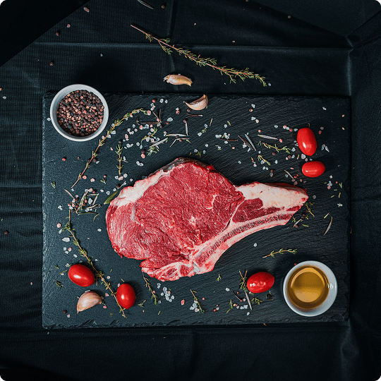 Premium organic halal meat selection